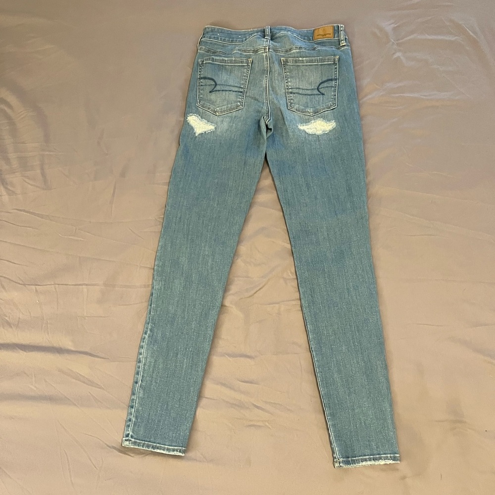 High rise jeans light wash